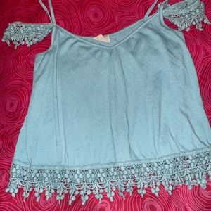PACSUN off the shoulder lace detailed top